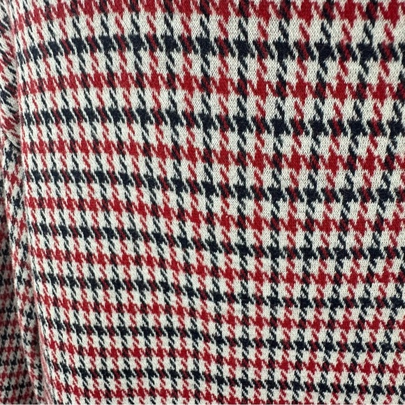 Lands' End red navy Cream Long Sleeve Boxy tunic top sz 1X cotton blend nautical - Picture 4 of 10